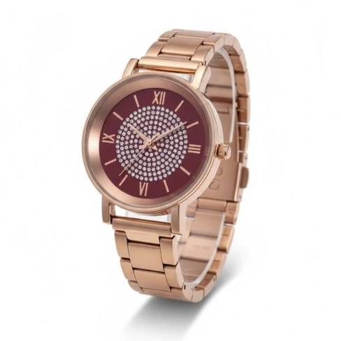 Dámské hodinky Rose Crystal Red