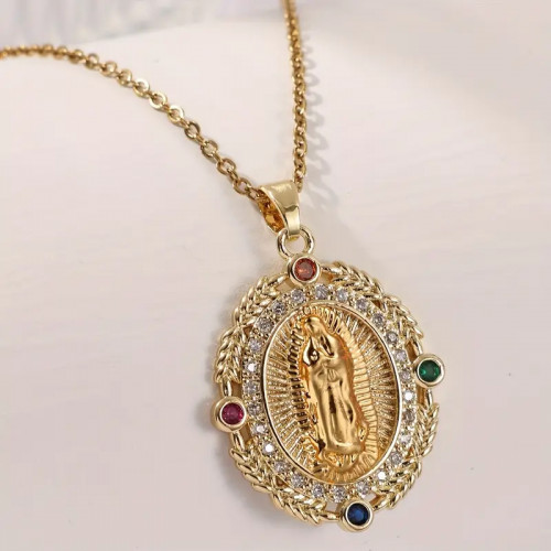 Přívěsek Panny Marie zlacený