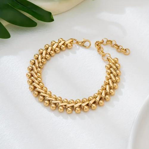 Zlacený náramek z chirurgické oceli