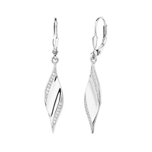 Visací náušnice se zirkony