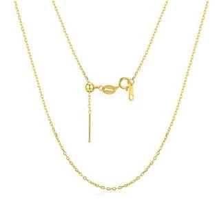 Zlacený stříbrný řetízek - očkový, nastavitelná délka