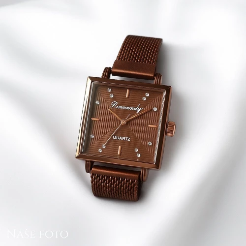 Dámské hodinky Brown Square