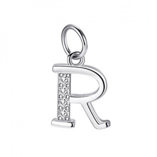 Stříbrný přívěšek - iniciála písmeno-R