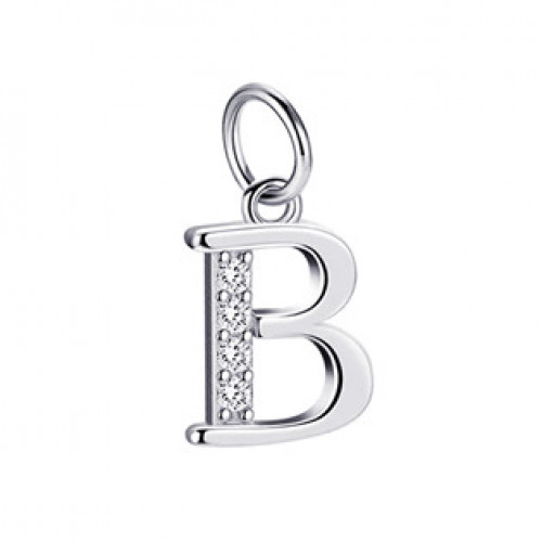 Stříbrný přívěšek - iniciála písmeno B