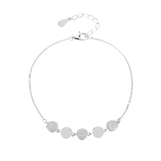 Stříbrný náramek se zirkony