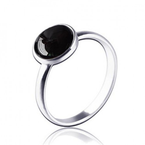 Stříbrný prsten Black Agate