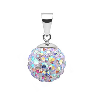 Stříbrný přívěšek s krystaly Crystals from Swarovski® AB