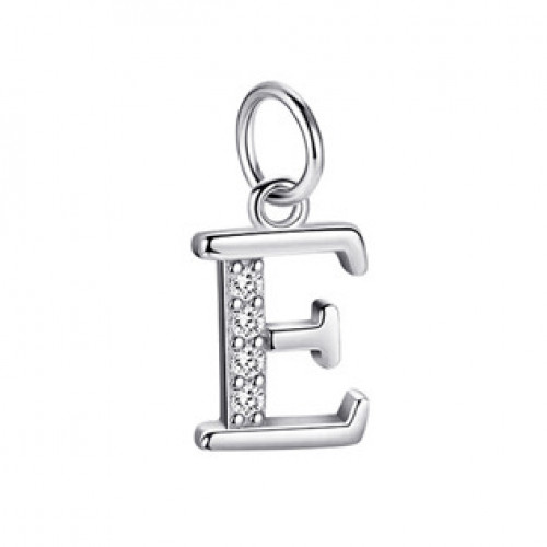 Stříbrný přívěšek - iniciála písmeno E