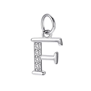 Stříbrný přívěšek - iniciála písmeno F