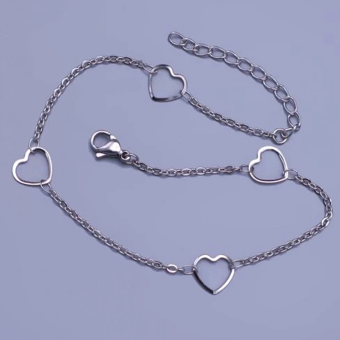 Ocelový řetízek na nohu z chirurgické oceli