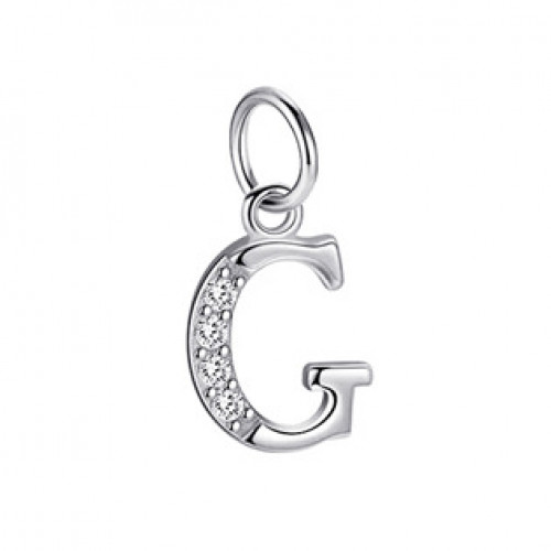 Stříbrný přívěšek - iniciála písmeno G