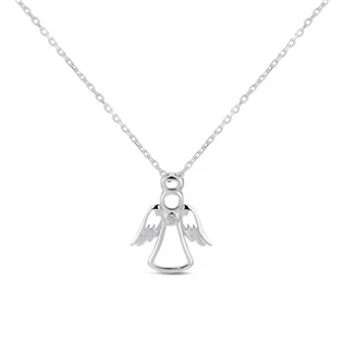 Stříbrný náhrdelník andílek