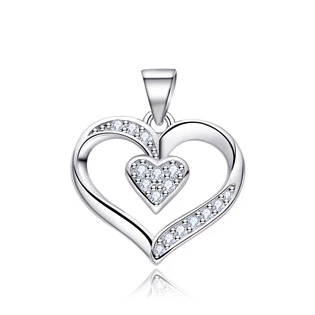 Stříbrný přívěšek srdíčko