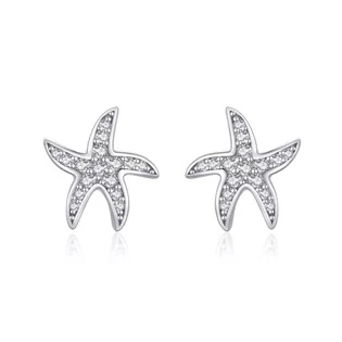Stříbrné náušnice hvězdice