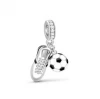 Další: Stříbrný přívěšek korálek fotbal
