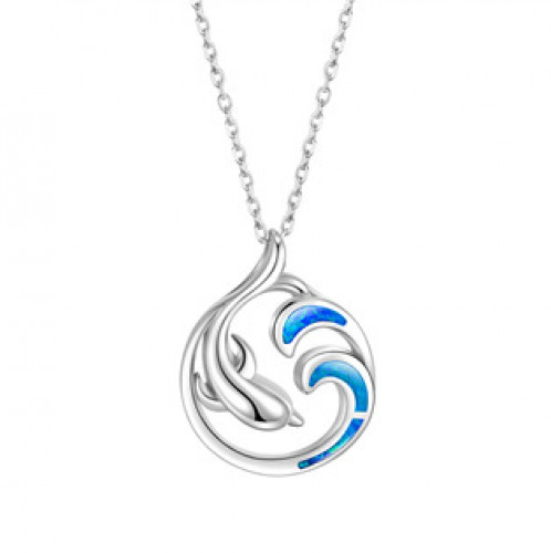 Stříbrný náhrdelník s opálem 2