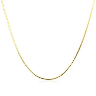 Zlacený stříbrný řetízek - had 50cm