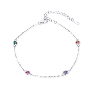 Dámský stříbrný náramek se zirkony