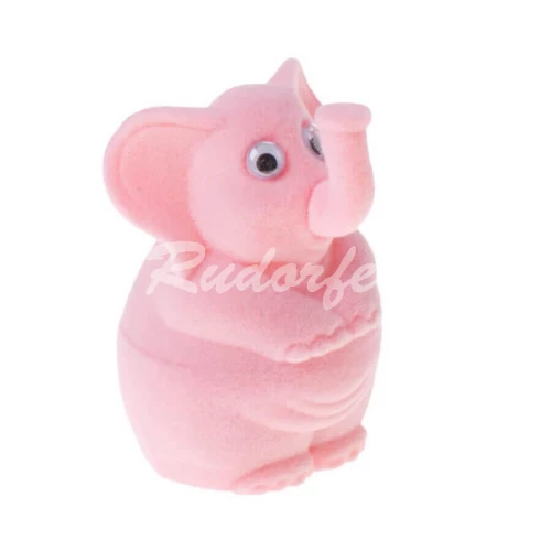 Dárková sametová krabička ve tvaru sloníčka