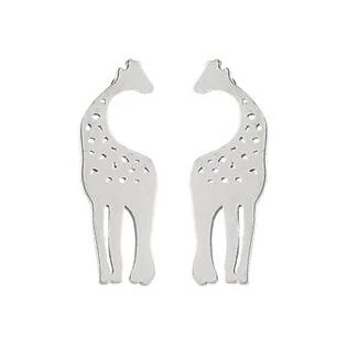 Ocelové náušnice ŽIRAFY