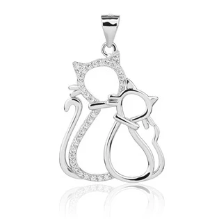 Stříbrný přívěsek kočičky