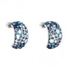 Další: Stříbrné šroubovací náušnice s krystaly Crystals from Swarovski®, Blue Style