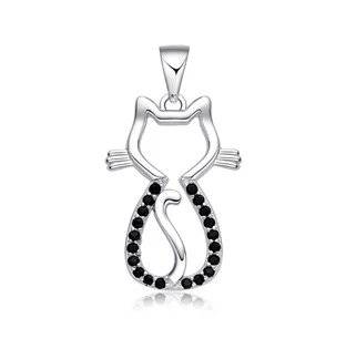 Stříbrný přívěsek kočka