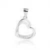 Další: Stříbrný přívěsek srdíčko se zirkony