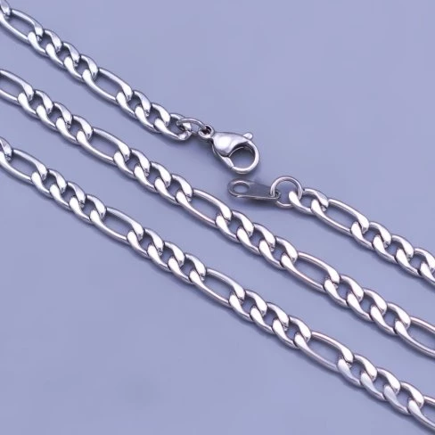 Ocelový řetízek figaro, tl. 4 mm 45cm