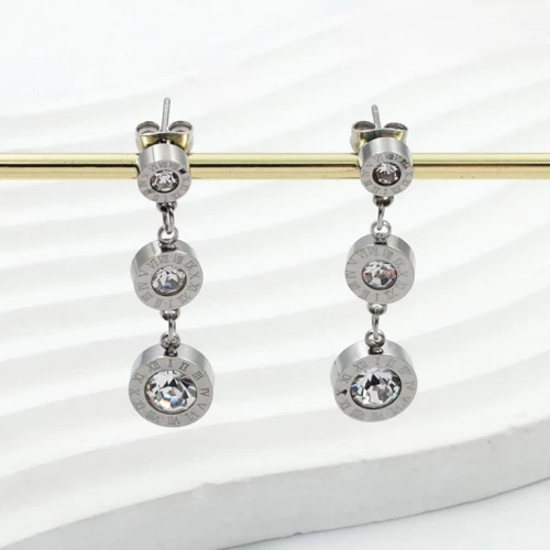 Náušnice Chirurgická Ocel visací s kamínky