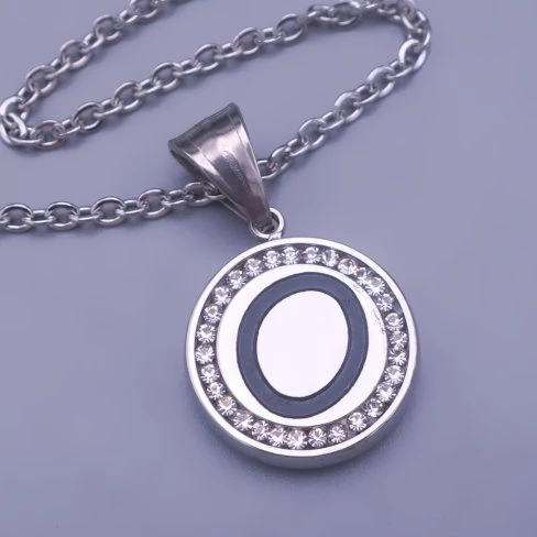 Přívěsek písmeno O s řetízkem chirurgická ocel