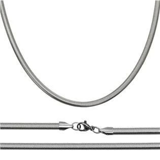 Ocelový řetízek had plochý, š. 4 mm 50cm