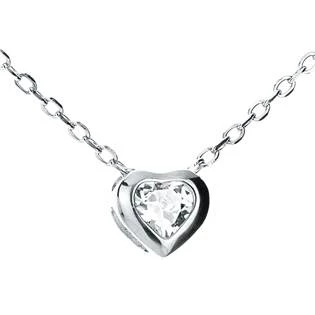 Střibrný náhrdelník s přívěškem - srdíčko