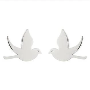 Ocelové náušnice PTÁČCI