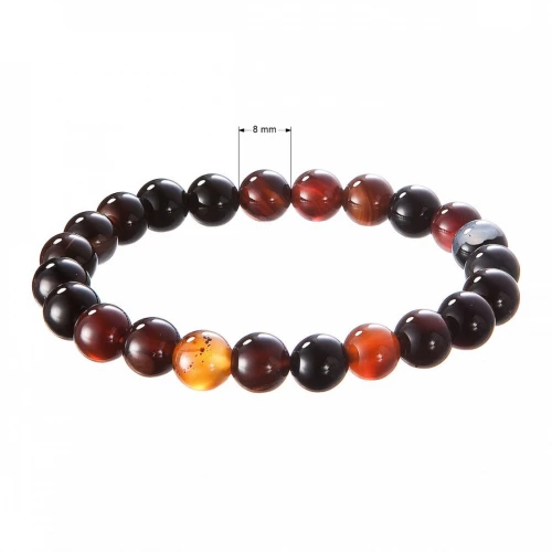 Náramek s minerálními kameny bronzit