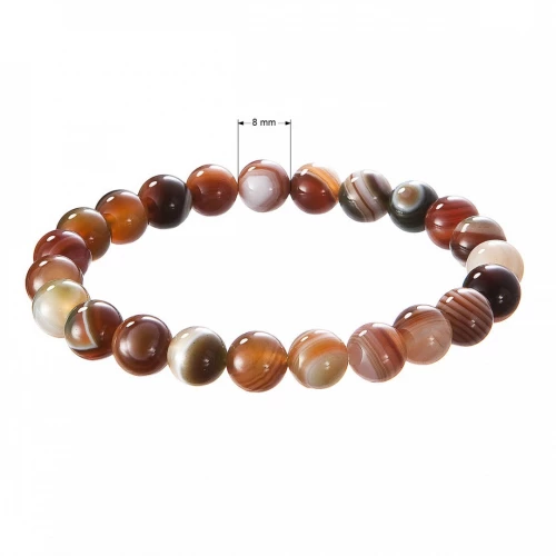 Náramek s minerálními kameny jaspis