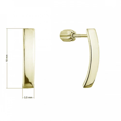 Stříbrné pozlacené náušnice