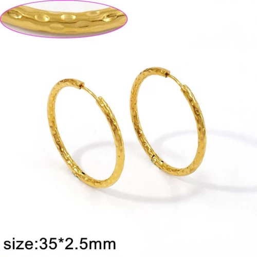 Ocelové Náušnice zlacené hypoalergení