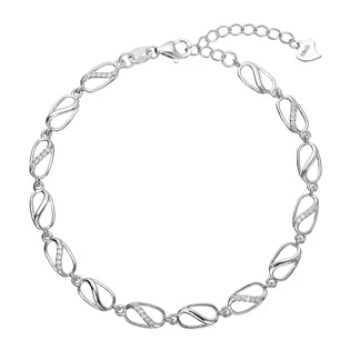 Stříbrný náramek se zirkony