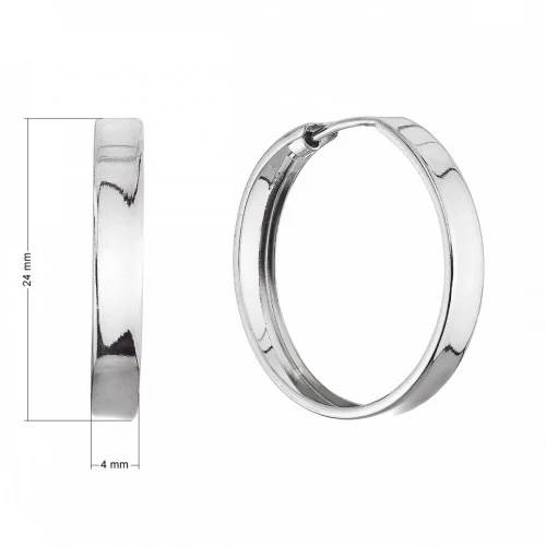 Stříbrné náušnice kruhy