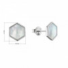 Předchozí: Stříbrné náušnice hexagon s bílou perletí