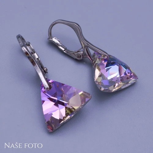 Náušnice Swarovski triangle16mm