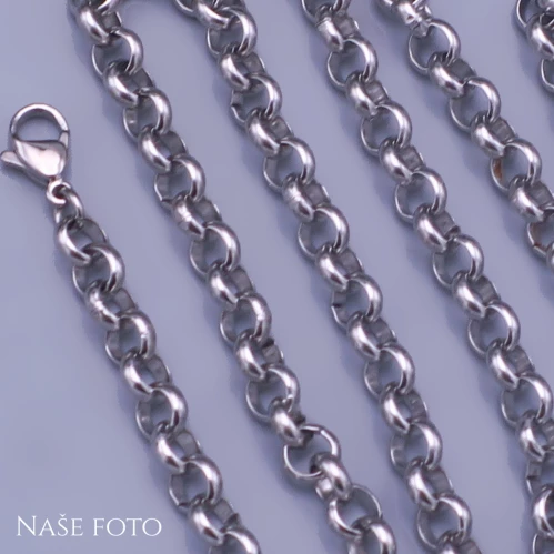Řetízek z chirurgické oceli ROLO 5mm - délky do 70cm