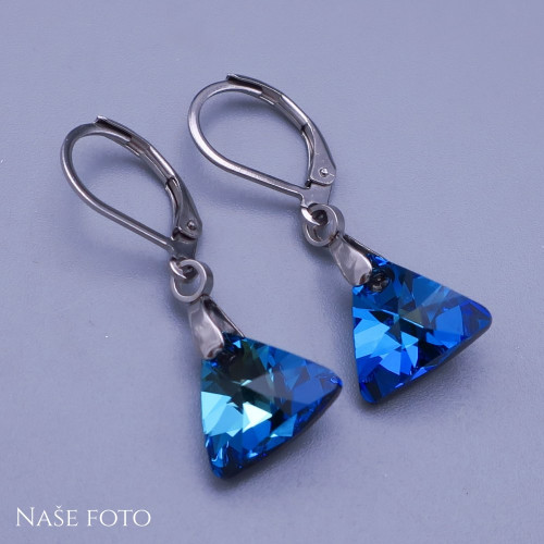 Náušnice Swarovski triangle12mm