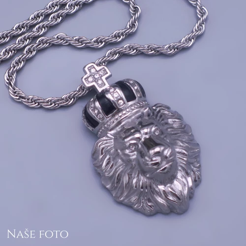 Přívěsek Lev s řetízkem z chirurgické oceli