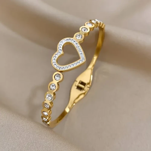 Elegantní Náramek z Nerezové Oceli ve Zlaceném provedení