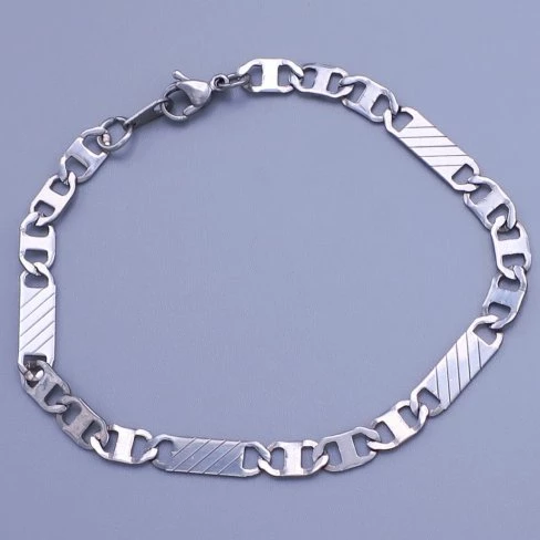 Náramek z chirurgické oceli - pánský 5mm