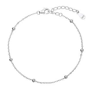 Stříbrný náramek s kuličkami