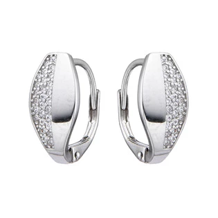 Stříbrné náušnice na klapku