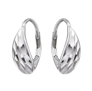 Stříbrné náušnice na klapku